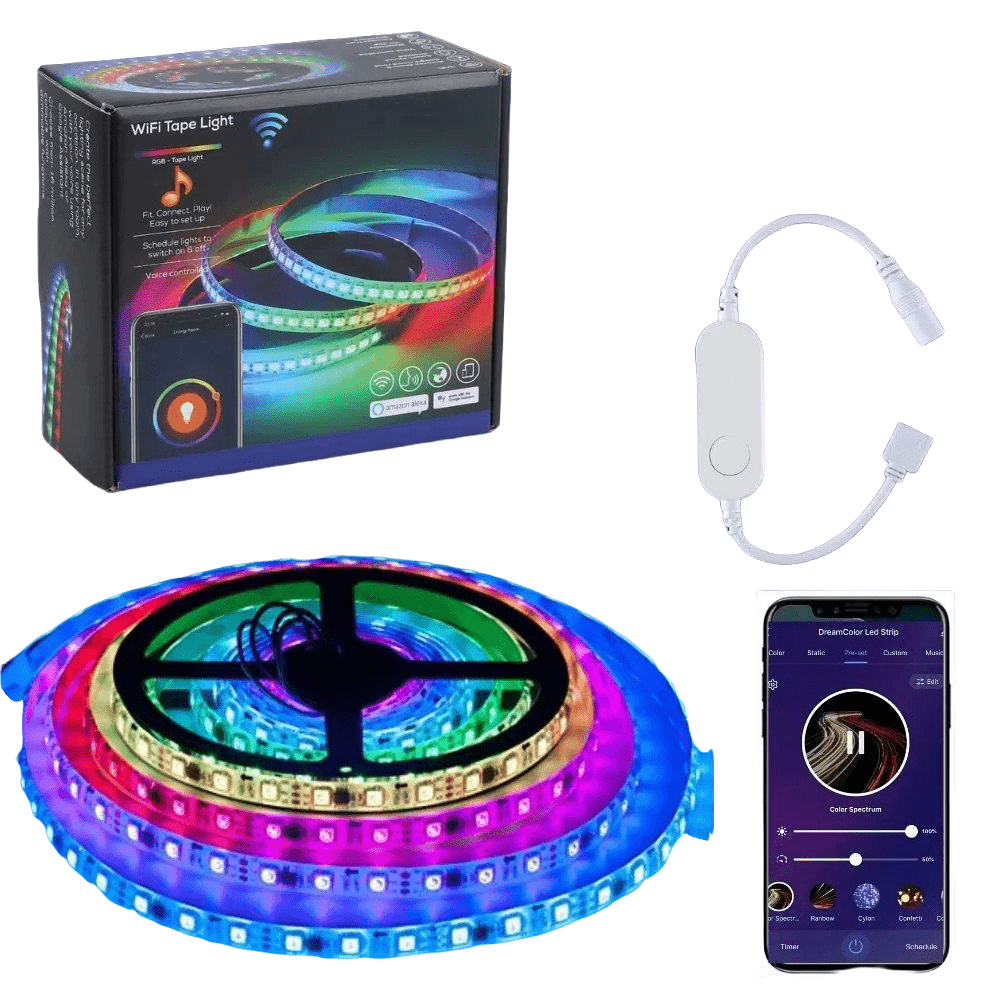 Dream Color Led Strip Lights Ft Wi Fi Wireless Smart Light Strip